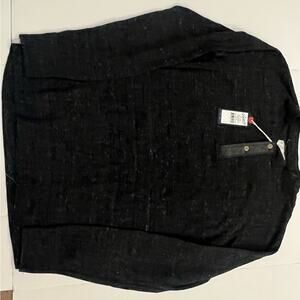 NWT GRAYERS Men’s New Windsor Double Cloth Henley Charcoal - S